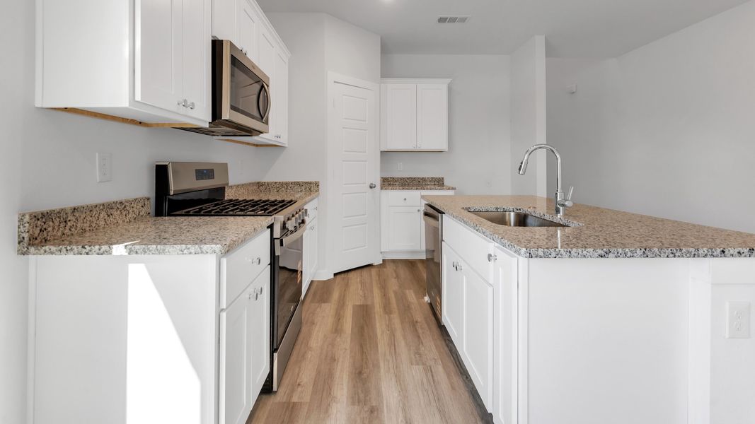 Furnished interior view inside a new home in Everest Heights, Lubbock (Image 7). Furnished interior view inside a new home in Everest Heights, Lubbock (Image 7).