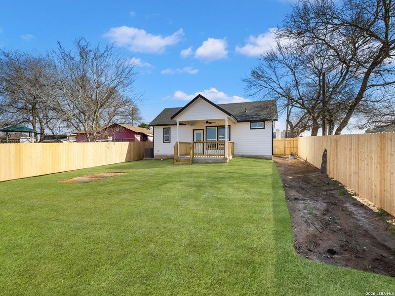 Exterior details and patio area of a home in , Lytle (Image 21).