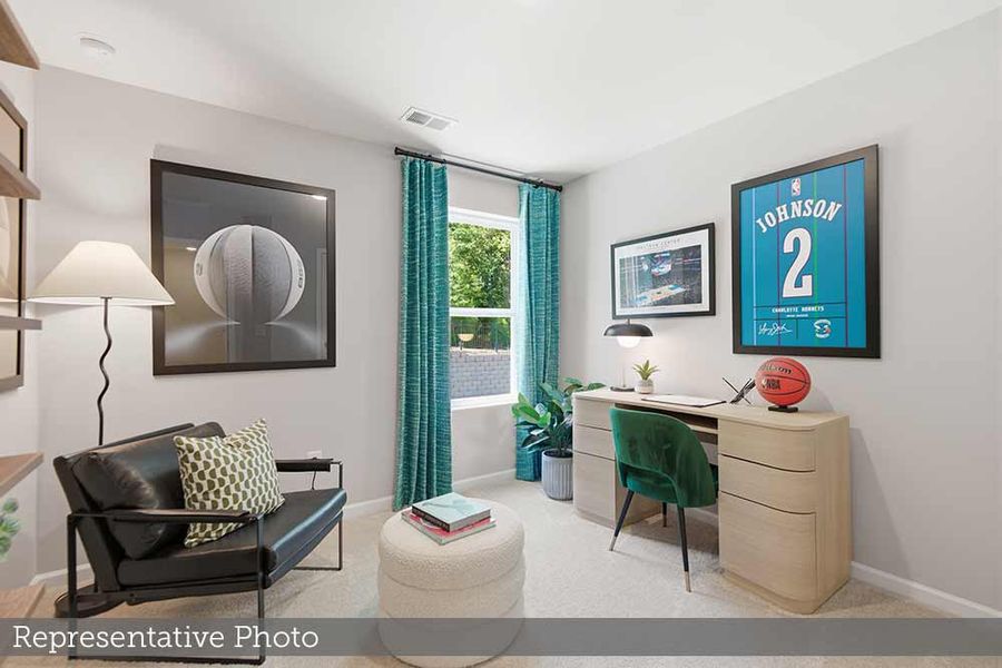 Furnished interior view inside a new home in Westwood Reserve, Charlotte (Image 4). Furnished interior view inside a new home in Westwood Reserve, Charlotte (Image 4).