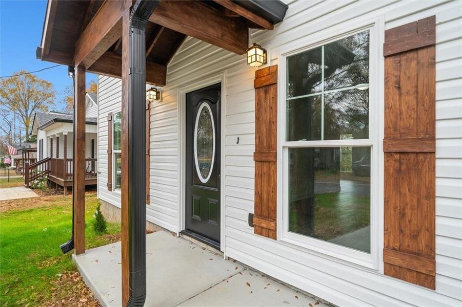 Exterior details and patio area of a home in , Calhoun (Image 4).