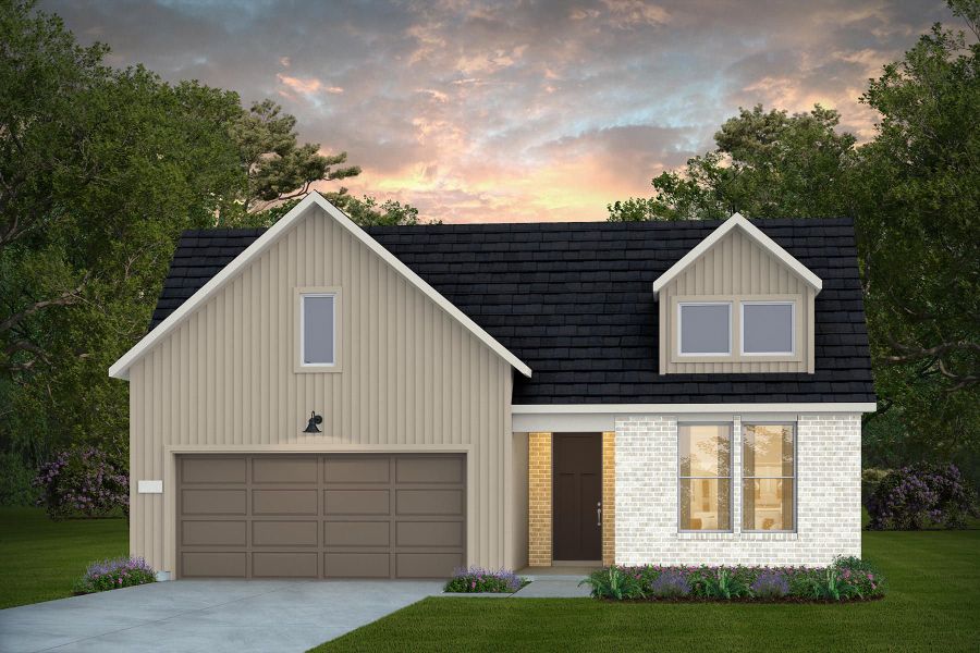 Representative exterior photo of a completed home built from the Prosperity by Del Webb in Del Webb Sugar Land at Ryehill, Sugar Land, TX (Image 5).