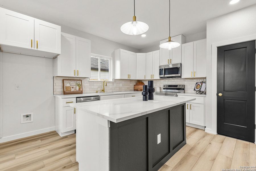 Furnished interior view inside a new home in , San Antonio (Image 18). Furnished interior view inside a new home in , San Antonio (Image 18).