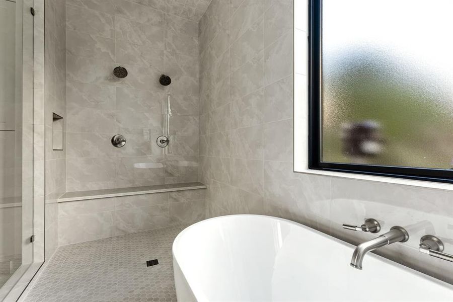 Dual shower heads Dual shower heads