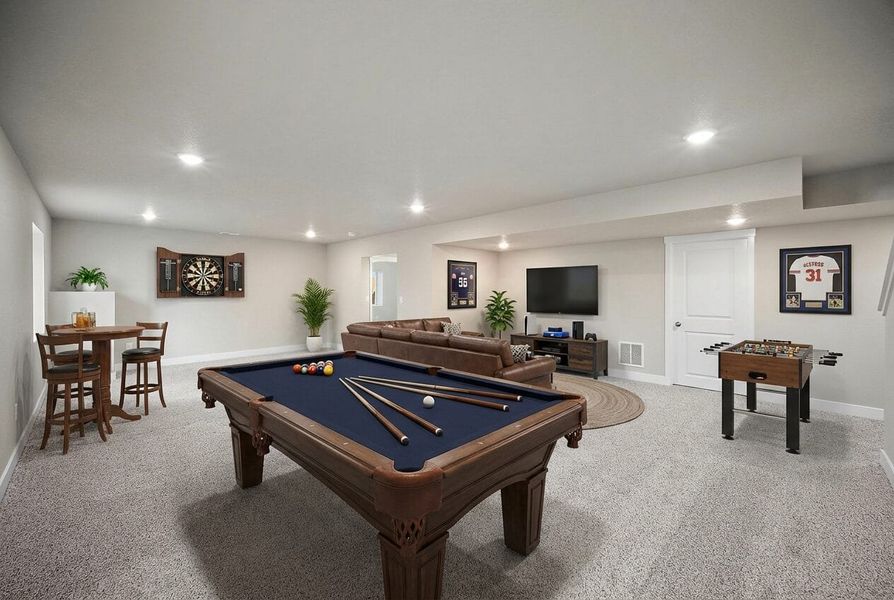 Furnished interior view inside a new home in Ridge at Lorson Ranch, Colorado Springs (Image 18).