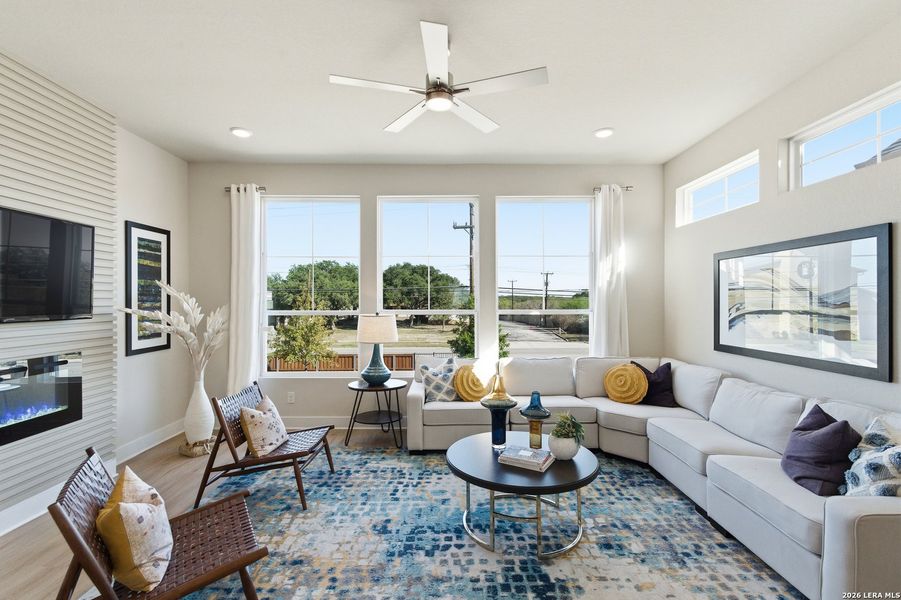 Furnished interior view inside a new home in Rose Hill, San Antonio (Image 26).