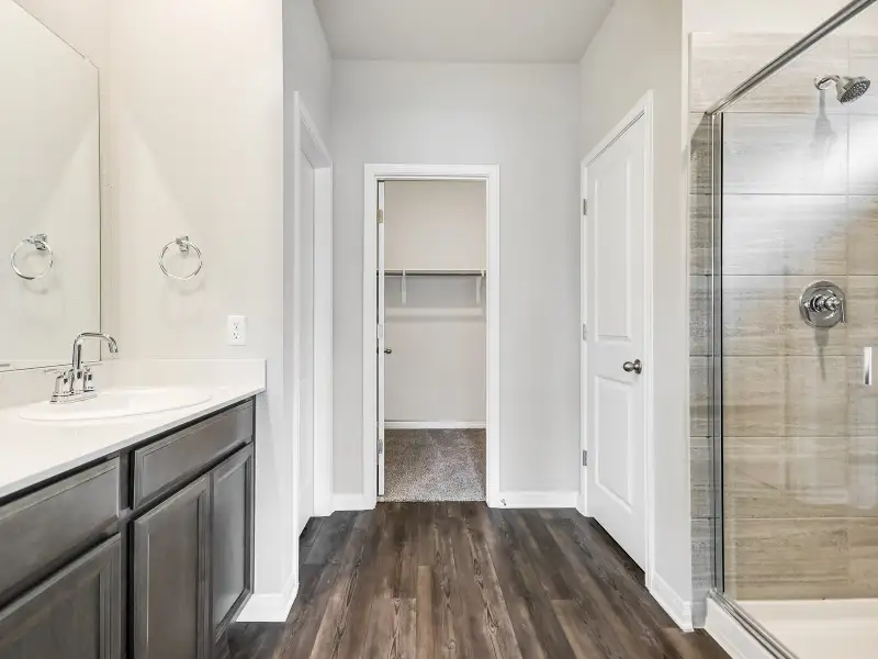 Furnished interior view inside a new home in Butler Farms - Reserve Collection, Liberty Hill (Image 4).