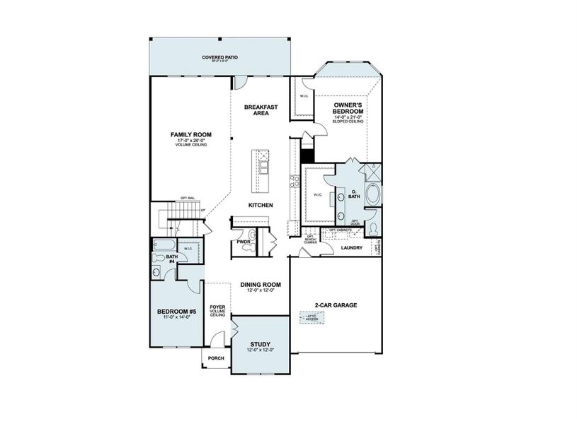 2D floor plan layout of this home in Barksdale, Leander, TX (Image 3).