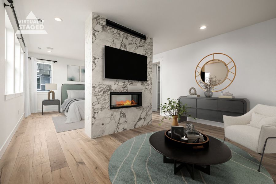 Furnished interior view inside a new home in Westerly, Erie (Image 14).
