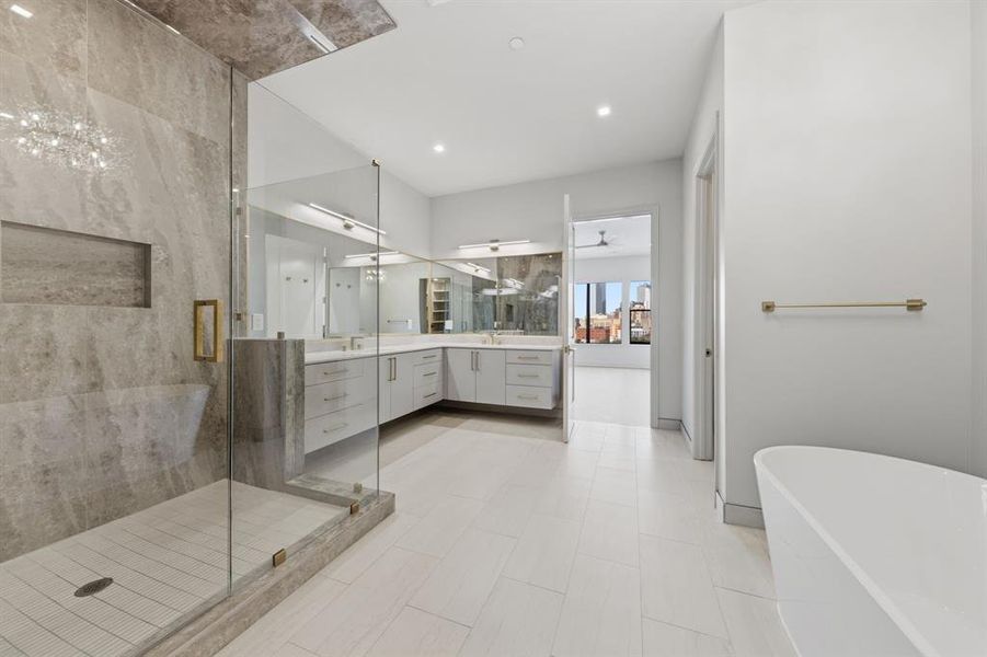 Furnished interior view inside a new home in , Dallas (Image 12).