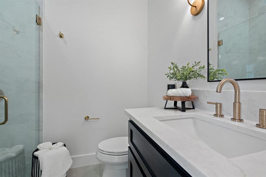 Furnished interior view inside a new home in , Krum (Image 17).