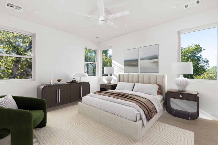 Furnished interior view inside a new home in , Austin (Image 7).