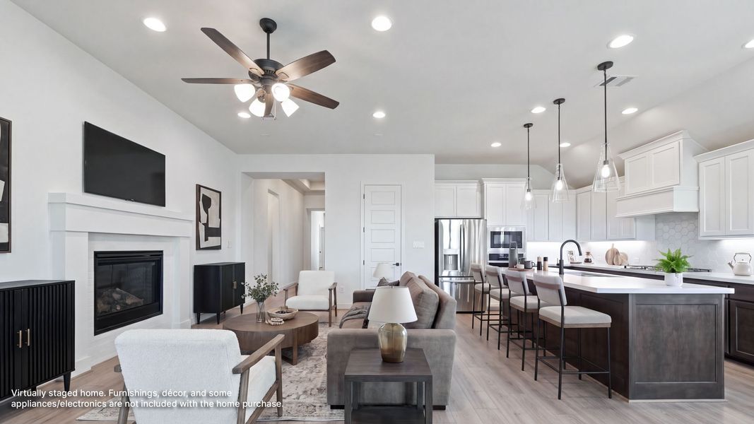 Furnished interior view inside a new home in Walsh, Fort Worth (Image 7).