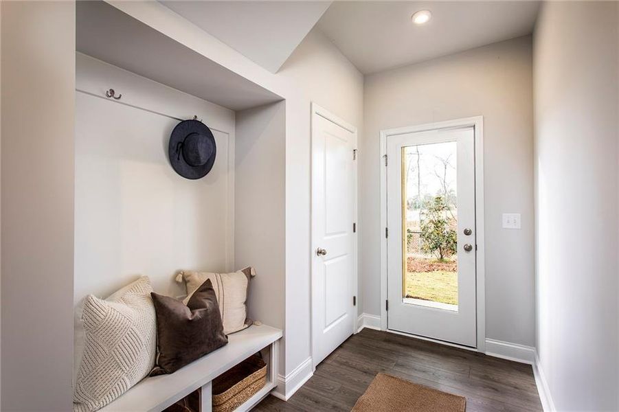 Furnished interior view inside a new home in Towne Village at Suwanee Dam, Sugar Hill (Image 9). Furnished interior view inside a new home in Towne Village at Suwanee Dam, Sugar Hill (Image 9).