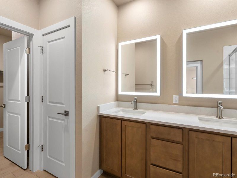 Furnished interior view inside a new home in Gateway Commons, Denver (Image 5).