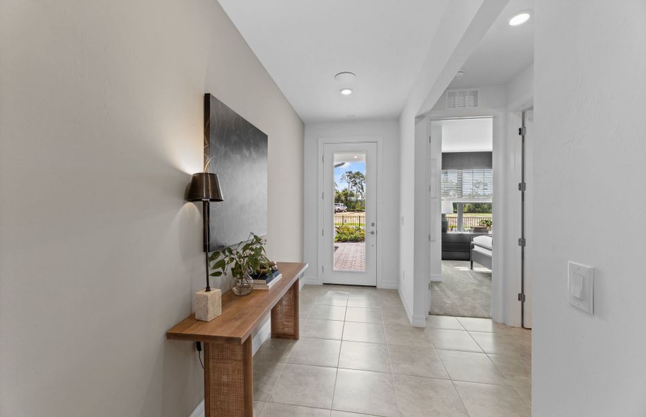 Furnished interior view inside a new home in The Strand at Cedar Grove, North Port (Image 9).