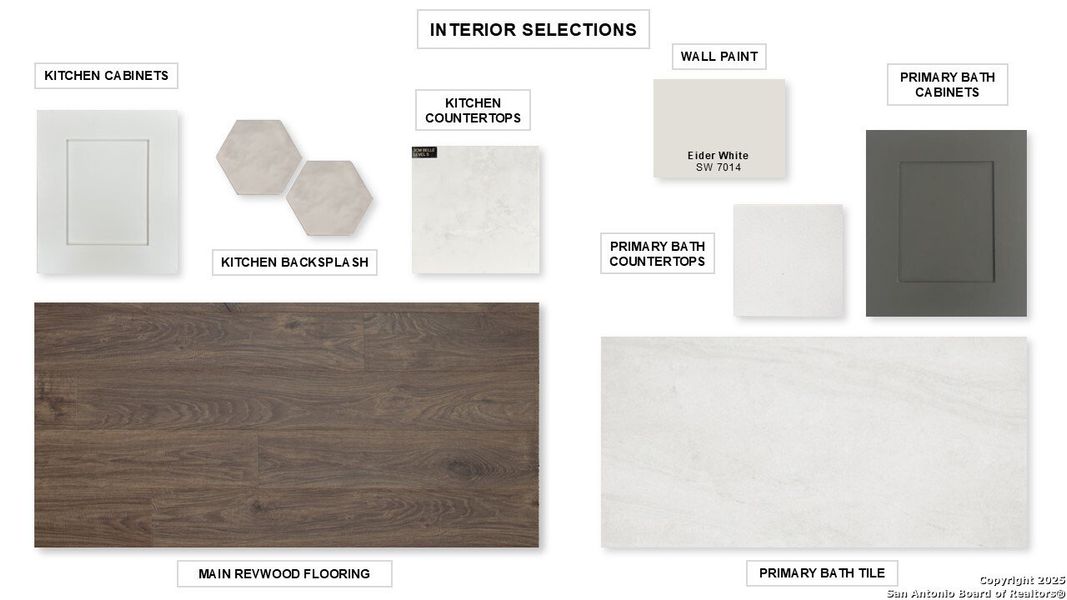 Sample of building materials used in homes in Mayfair 60', New Braunfels (Image 25). Sample of building materials used in homes in Mayfair 60', New Braunfels (Image 25).