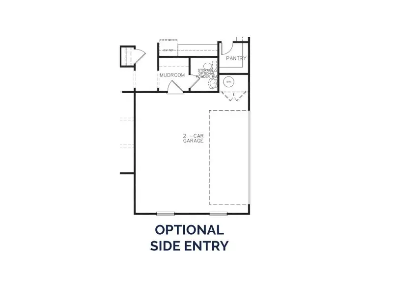 2D floor plan layout for the The Brookdale by Stephen Elliott Homes in Oak Mountain View, Carrollton, GA (Image 6).