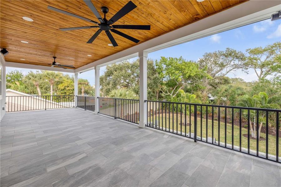 Exterior details and patio area of a home in , New Smyrna Beach (Image 34).