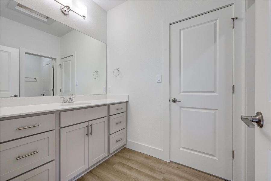 Jack and Jill bathroom.