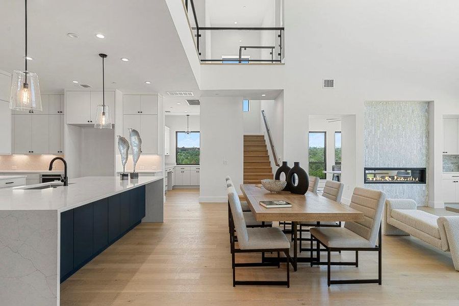 Furnished interior view inside a new home in Milky Way at River Place, Austin (Image 16).