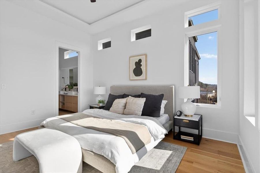 Furnished interior view inside a new home in , Canton (Image 10).