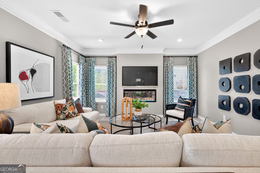 Furnished interior view inside a new home in Cobblestone Crossing Commons, Warner Robins (Image 14).