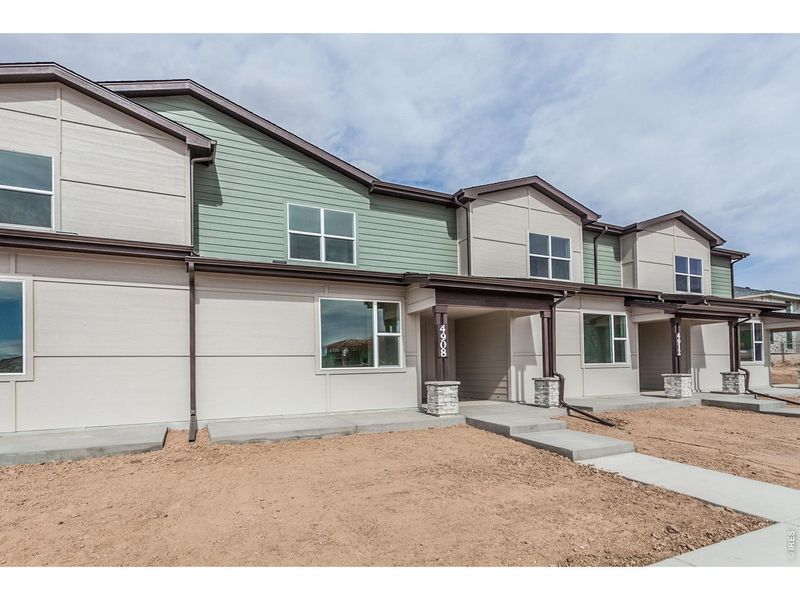 Exterior details and patio area of a home in , Timnath (Image 20).