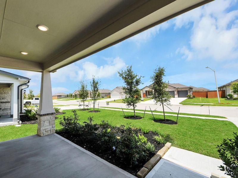 Exterior details and patio area of a home in River Ranch Meadows, Dayton (Image 4).