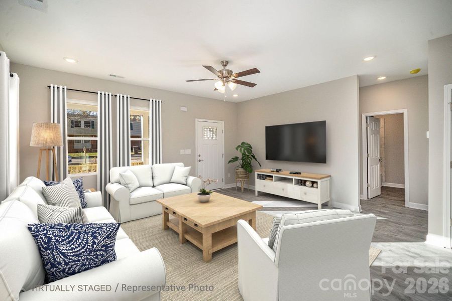 Furnished interior view inside a new home in , Salisbury (Image 7).