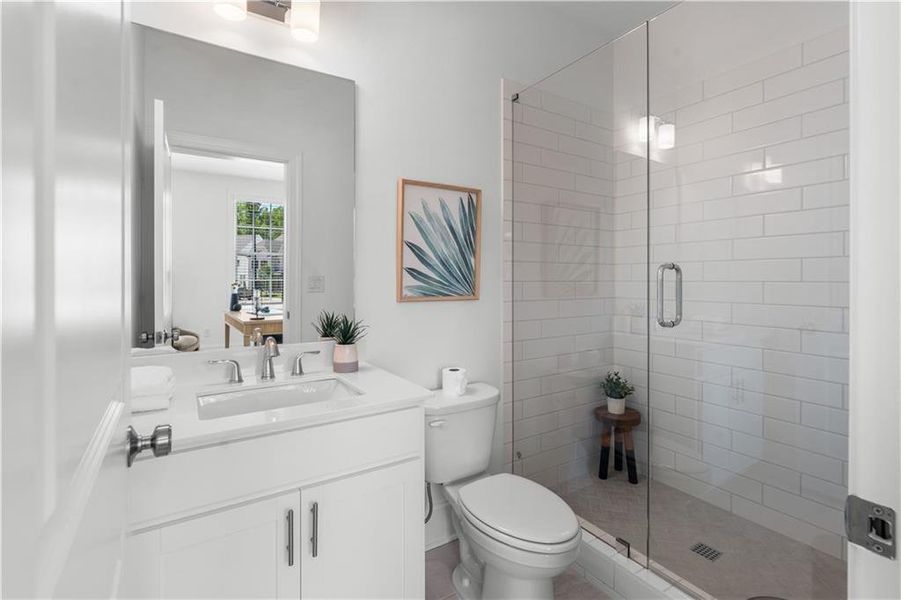 Furnished interior view inside a new home in Waterside Townhomes, Peachtree Corners (Image 19).
