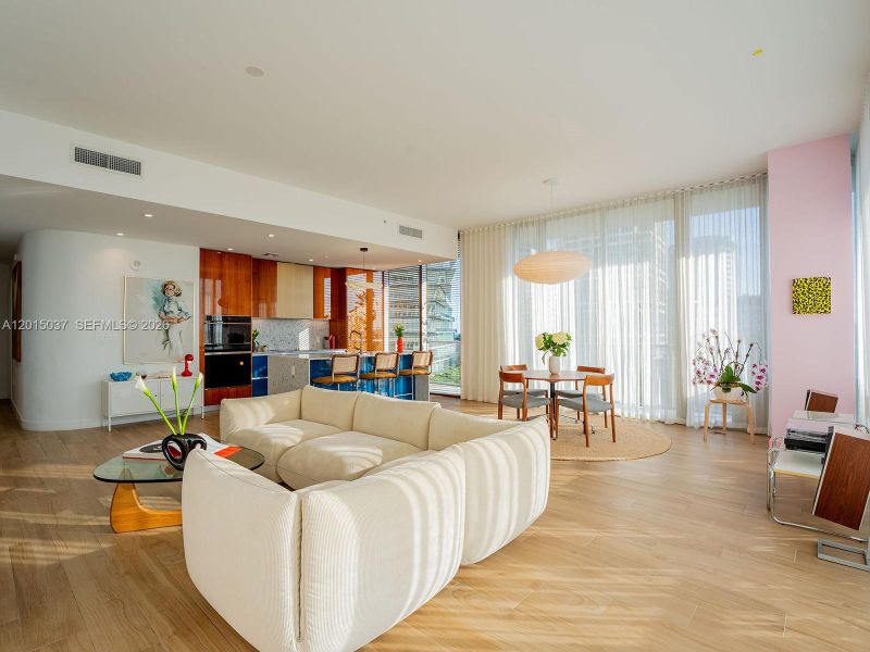 Furnished interior view inside a new home in , Miami (Image 30).