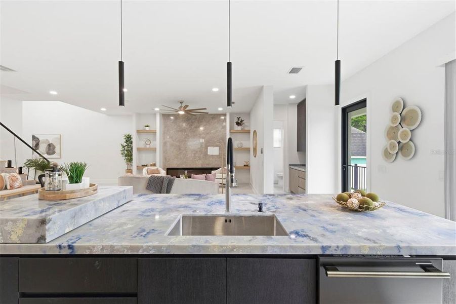Furnished interior view inside a new home in , Safety Harbor (Image 7).