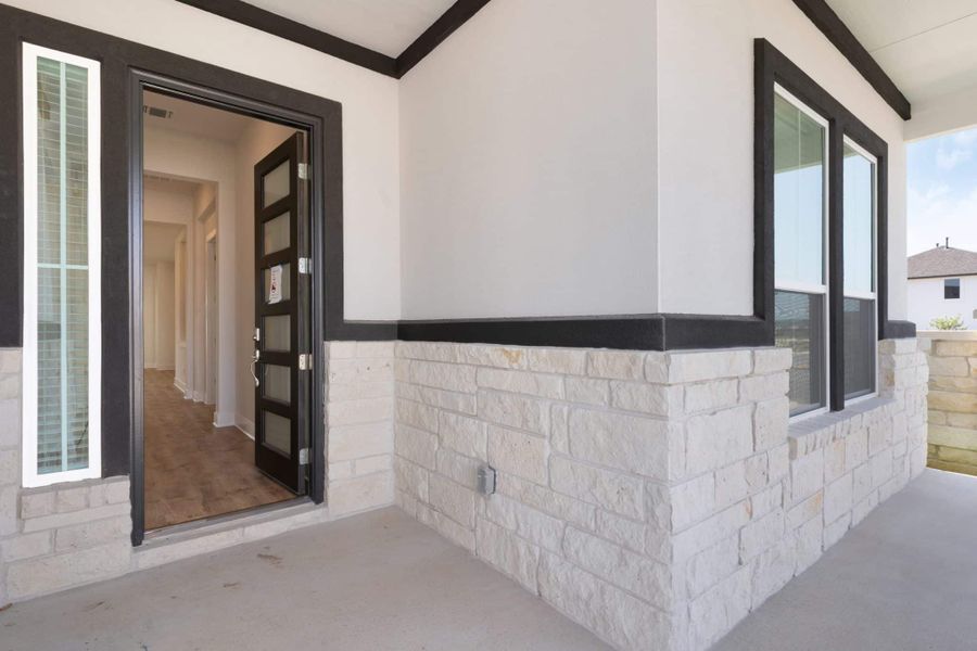 Exterior details and patio area of a home in Parkside on the River, Georgetown (Image 29). Exterior details and patio area of a home in Parkside on the River, Georgetown (Image 29).