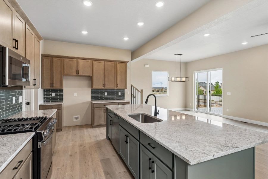 Furnished interior view inside a new home in Aspen Meadows-4, Colorado Springs (Image 9).