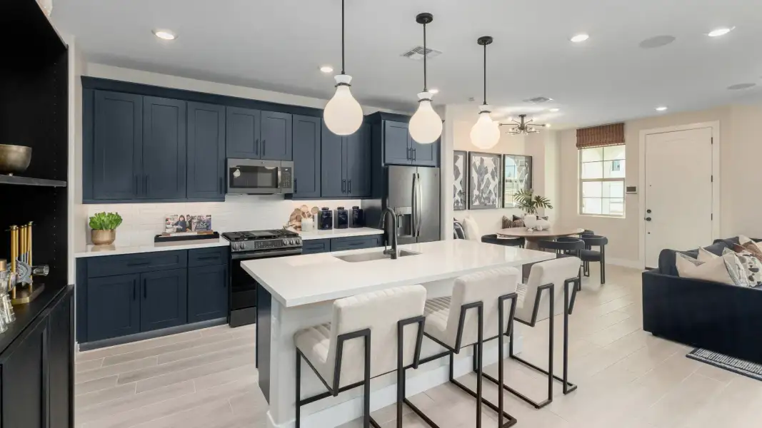 Furnished interior view inside a new home in Flora at Surprise City Center, Surprise (Image 4).