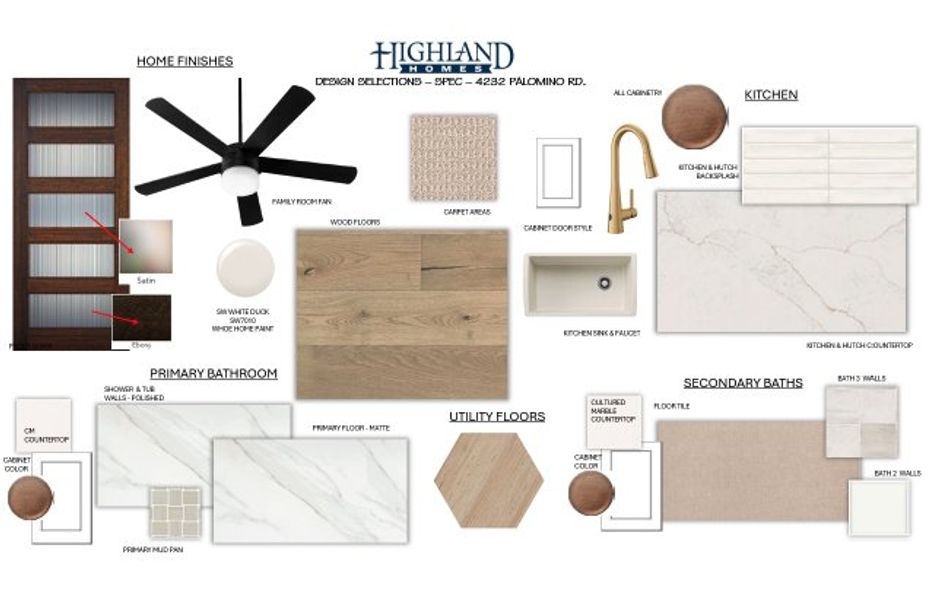 Sample of building materials used in homes in Sandbrock Ranch, Aubrey (Image 53).