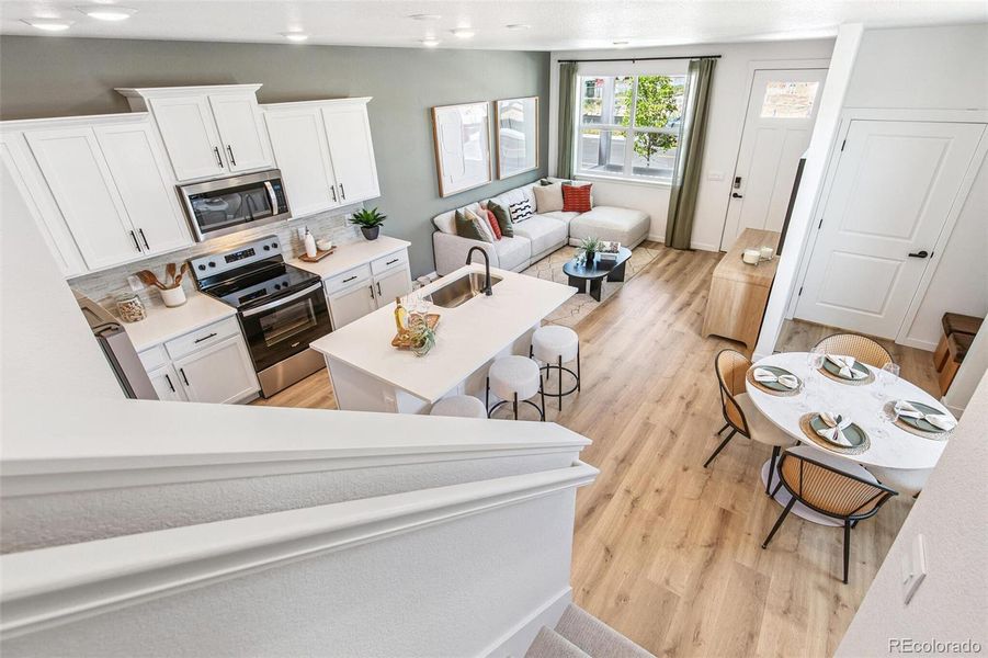 Furnished interior view inside a new home in Settlers Crossing, Commerce City (Image 12).