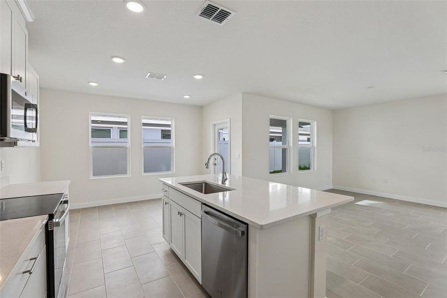 Furnished interior view inside a new home in Cyrene at Harmony, St. Cloud (Image 6). Furnished interior view inside a new home in Cyrene at Harmony, St. Cloud (Image 6).