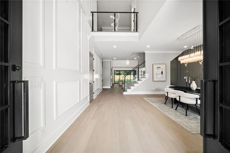 Furnished interior view inside a new home in , Suwanee (Image 42).