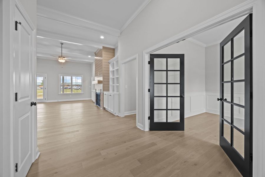 Spacious, unfurnished interior of a new home in The Preserve at Langston, Winterville (Image 21).