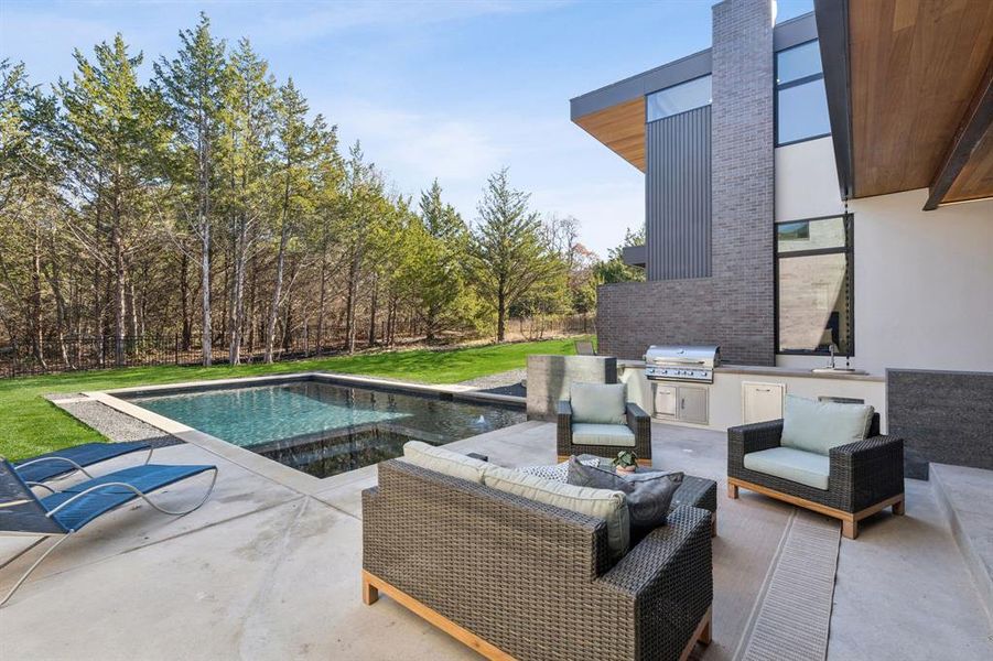 Exterior details and patio area of a home in , McKinney (Image 3).