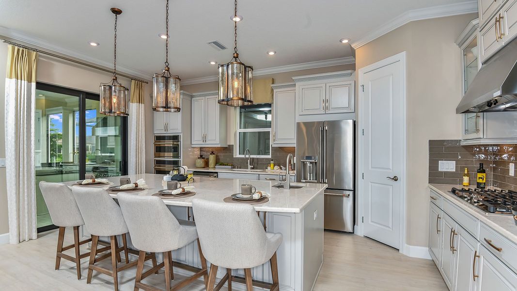 Representative furnished interior of a home built from the Lazio 3 car by Taylor Morrison in Skye Ranch Community Group Page, Sarasota (Image 23).
