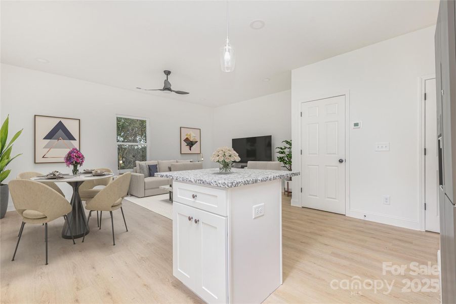 Furnished interior view inside a new home in , Hickory (Image 10).