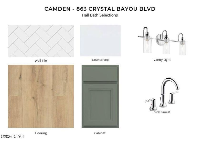 Sample of building materials used in homes in Breakfast Point East, Panama City Beach (Image 6).