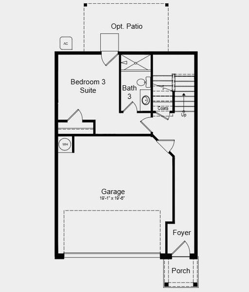 2D floor plan layout of this home in Rosewood Farm, Lawrenceville, GA (Image 6). 2D floor plan layout of this home in Rosewood Farm, Lawrenceville, GA (Image 6).