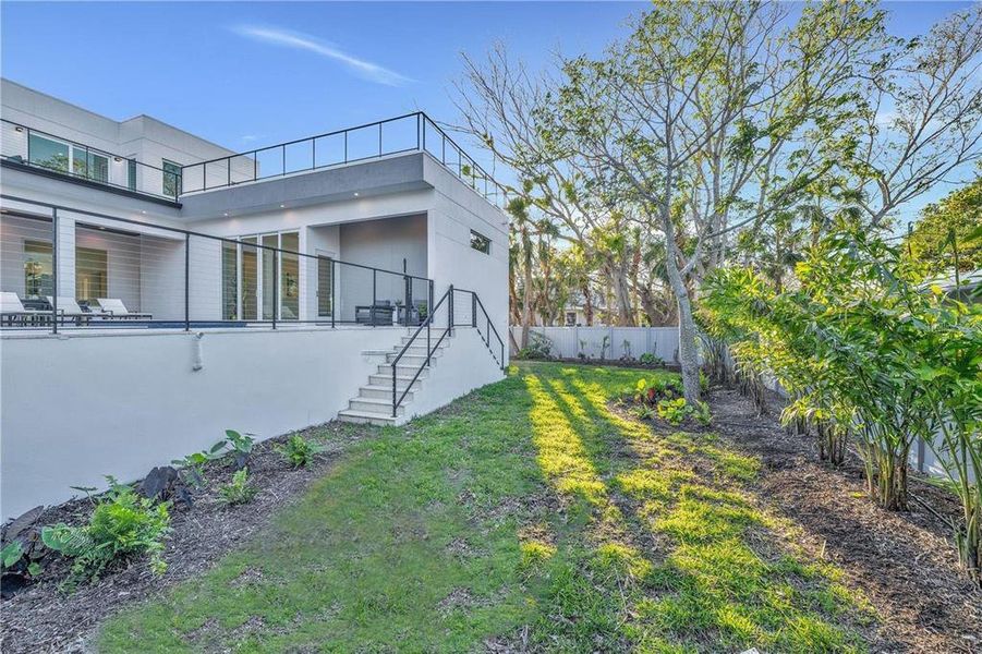 Exterior details and patio area of a home in , Sarasota (Image 26).