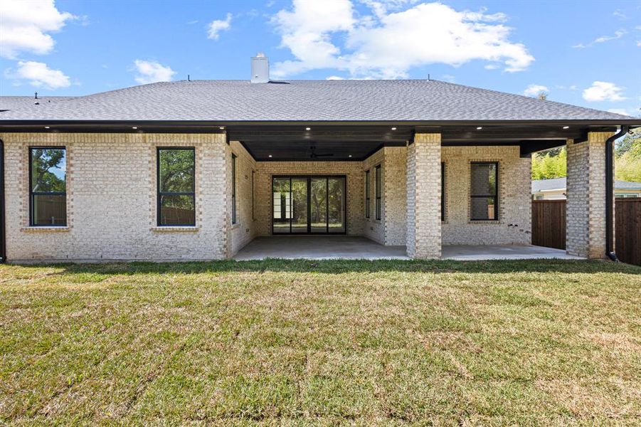 back elevation of home back elevation of home