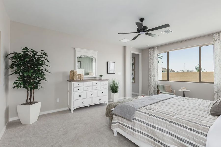 Representative furnished interior of a home built from the 2326 by Elliott Homes in Acacia at Santana, Yuma (Image 31).