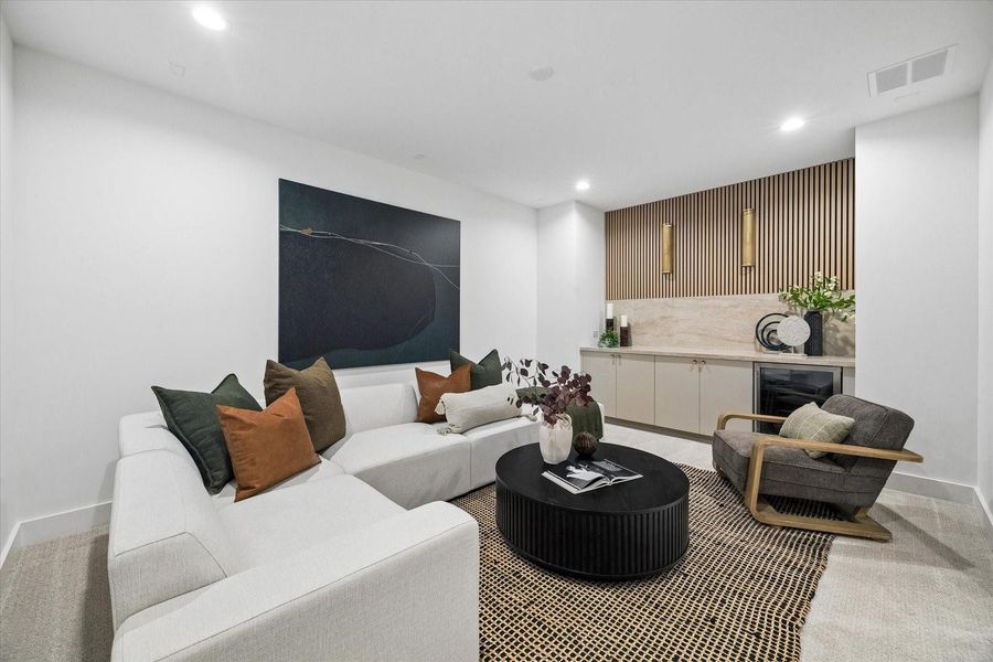 Furnished interior view inside a new home in , Houston (Image 19).