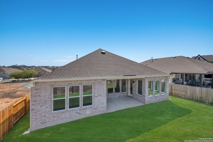 Exterior details and patio area of a home in Veramendi, New Braunfels (Image 3).